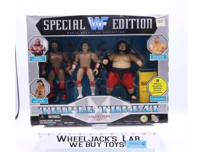 Triple Threat WWF 1997 Jakks Pacific Action Figure Set NEW SEALED
