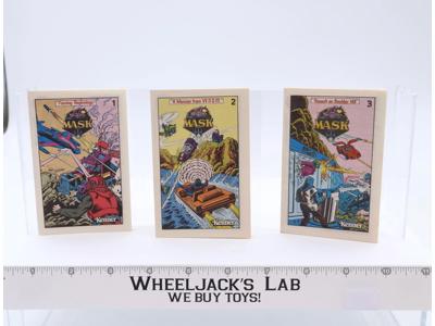 M.A.S.K Lot of 3 Mini Comic Books Issue #1 # 2 #3 Vintage 1985 Kenner