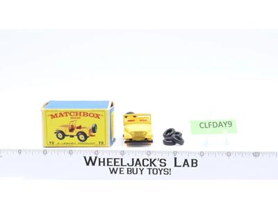 Standard Jeep 72 W Original Box Lesney Matchbox 1960's England