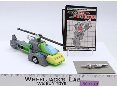 Springer 100% Complete Vintage 1986 G1 Transformers Hasbro Action Figure