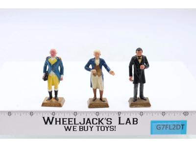 Parade of Presidents Figurines Washington Lincoln Jefferson 1968 Marx Vintage