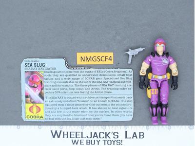 Sea Slug V1 100% Complete G.I. Joe 1987 Hasbro Vintage Action Figure