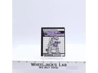 Trypticon Action Figure Instruction Booklet Manual 1986 G1 Transformers Vintage