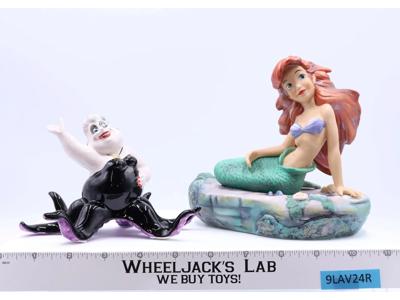 6" Ariel & 4.5" Ursula The Little Mermaid Disney Ceramic Figurines