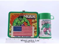 The Incredible Hulk Vintage Metal Lunch Box w/ Thermos 1978 Marvel Comics Group