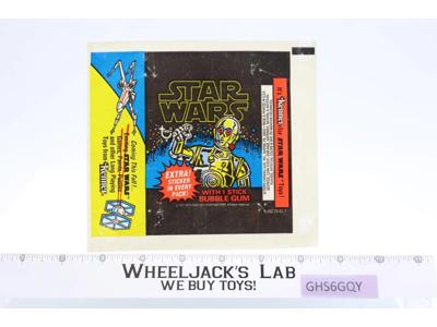 Star Wars C-3PO Movie Photo Card 1977 Topps Trading Card EMPTY Wrapper