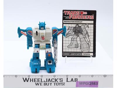 Topspin 100% Complete WORKS 1985 Vintage Hasbro G1 Transformers Action Figure