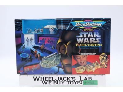 #65811 C-3PO / Cantina Star Wars Micro Machines 1994 Galoob Playset NEW MIB
