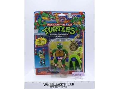 Super-Swimmin' Raph Teenage Mutant Ninja Turtles 1992 TMNT NEW MOSC Turtle Games
