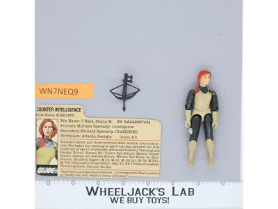 Scarlett V1.5 Swivel Arms 100% Complete G.I. Joe 1983 Hasbro Vintage Figure
