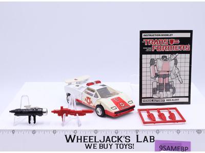 Red Alert 100% Complete 1985 Vintage Action Figure G1 Transformers Lamborghini