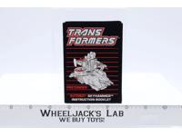 Skyhammer Pretenders Instruction Booklet Manual 1989 G1 Transformers Vintage