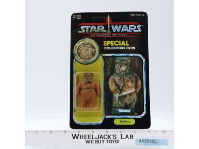 Romba Ewok W/ Coin 92 Back Star Wars POTF 1984 Kenner Figure NEW MOSC SEALED