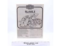 Slave I Assembly Instructions Manual ORIGINAL 1981 Star Wars Kenner