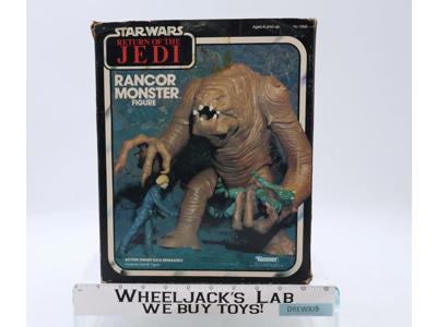 Rancor Monster 100% Complete W/ Insert Star Wars ROTJ 1984 Kenner Action Figure