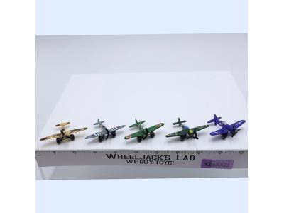 Die-cast Planes Lot of 5 Vintage TootsieToy 2" Aircraft