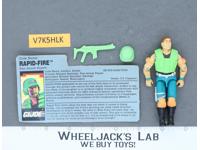 Rapid Fire V1 100% Complete G.I. Joe 1990 Hasbro Vintage Action Figure