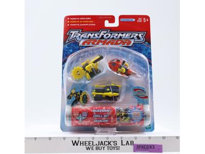 Buzzsaw Drill Bit & Dualor Transformers Armada 2002 Hasbro Figures NEW SEALED