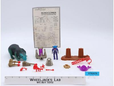 Monoclonius W/ Mako 100% Complete Dino Riders 1989 Tyco Vintage Action Figure