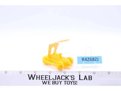 Fred Flintstone Yellow Flintmobile w/Orange Canopy 1970 Hanna-Barbera Cereal Toy