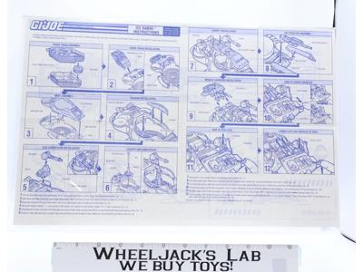Ice Sabre 1992 ORIGINAL Instructions/ Blueprints G.I. Joe Hasbro Action Figure