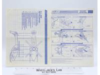 Retaliator 1990 ORIGINAL Instructions/ Blueprints G.I. Joe Hasbro Action Figure