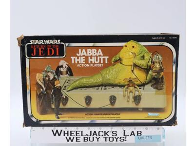 Jabba the Hutt Action Playset Complete W/ Box Star Wars 1983 Kenner Vintage