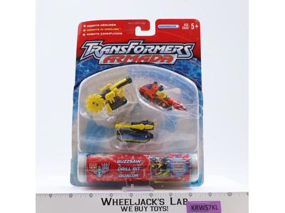 Buzzsaw, Drill Bit, Dualor Minicon 100% Complete Transformers Armada 2002 Hasbro