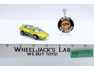 Hairy Hauler Spectraflame Yellow 1969 Mattel Redline RL Hot Wheels w Button NICE