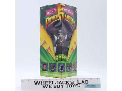 Zach BLACK Ranger Mighty Morphin Power Rangers 1994 Bandai NEW MIB