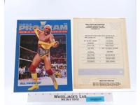 WWF Program Vol. 149 Magazine Catalog Vintage 1987 Lineup Sheet Event Card