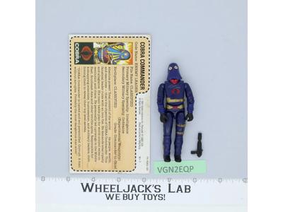 Cobra Commander V2 RED CARD BACK 100% Complete G.I. Joe 1984 Hasbro Vintage