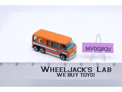 GMC Motor Home Orange Flying Colors Blackwall 1976 Hot Wheels Mattel Vintage HK