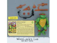 Raphael SOFT HEAD 100% Complete Teenage Mutant Ninja Turtle Playmates 1988