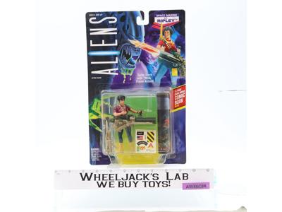 LT. Ripley Space Marine W/Comic Book Aliens 1992 Kenner Vintage Figure MOSC