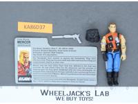 Mercer V1 100% Complete 1987 G.I. Joe Hasbro Vintage Action Figure