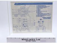 Mobile Missile System (MMS) 1982 ORIGINAL Instructions Blueprints G.I. Joe