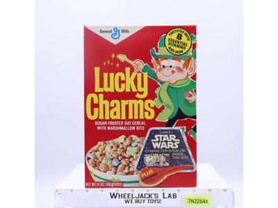 Lucky Charms Cereal Star Wars 1978 General Mills Vintage EMPTY BOX