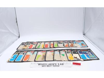 Lot Of 23 Star Wars Card Backs 1970-1980s Vintage Kenner 31 32 41 45 47 48 Backs