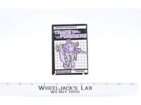 Scourge Instruction Manual Booklet 1986 Hasbro G1 Transformers