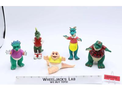 LOT of 5 Dinosaurs Disney Vintage 1991 Action Figure Baby Sinclair Earl Fran