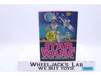 Star Wars Movie Photo Cards Series 3 EMPTY Display Box 1977 Topps Vintage