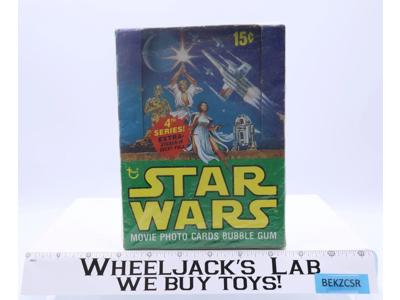 Star Wars Movie Photo Cards Series 4 EMPTY Display Box 1977 Topps Vintage