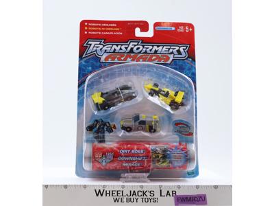 Dirt Boss Downshift & Mirage Transformers Armada 2002 Hasbro Figures NEW SEALED