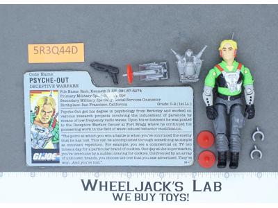 Psyche-Out V1 100% Complete G.I. Joe 1987 Hasbro Vintage Action Figure