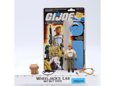 Outback V1 100% Complete W/ 34 Cardback GI Joe Action Figure Vintage 1987 Hasbro