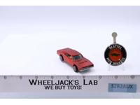 Custom Dodge Charger Red 1968 1969 Mattel Hot Wheels Vintage RL w/ Button