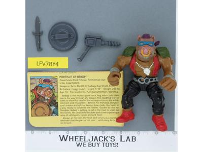 Bebop SOFT HEAD 100% Complete Teenage Mutant Ninja Turtles Playmates 1988 Figure