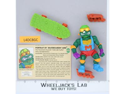 Skateboardin' Mike 100% Complete Teenage Mutant Ninja Turtles 1991 Playmates