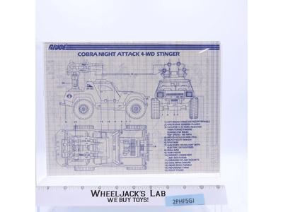 Cobra Night Attack 4-WD Stinger 1984 ORIGINAL Instructions Blueprints G.I. Joe